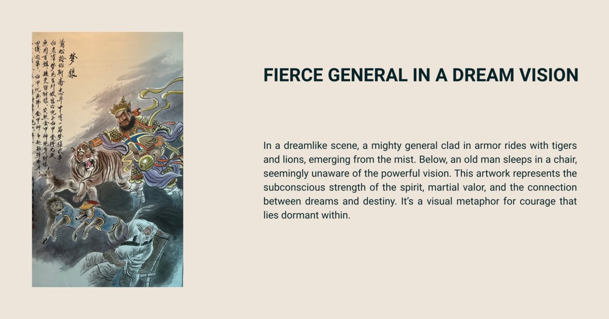 Fierce General In A Dream Vision