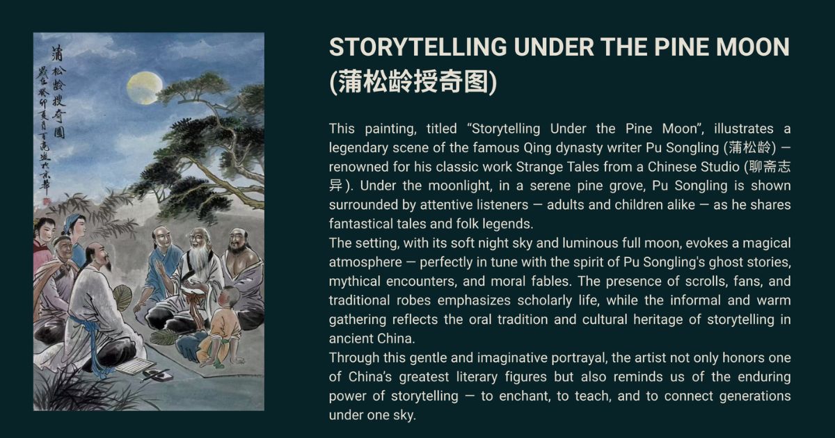 Storytelling Under the Pine Moon - Unlock the Essence of Chinese Art in Singapore