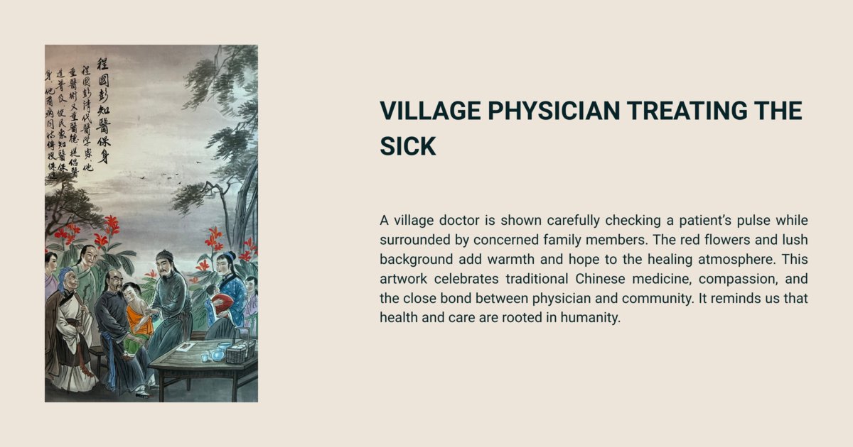 Village Physician Treating The Sick
