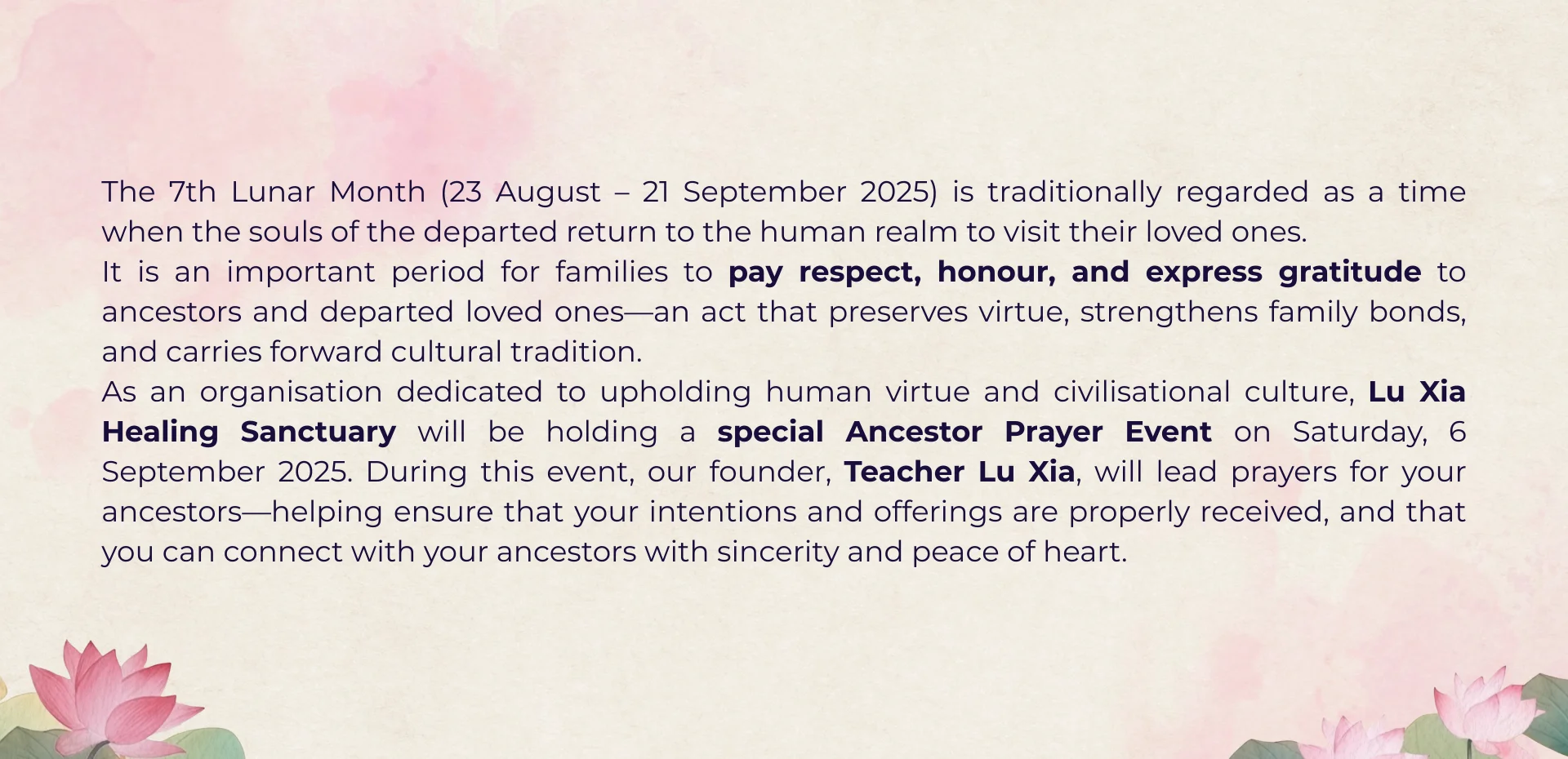 2025 ANCESTOR PRAYER EVENT