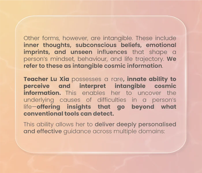 TEACHER LU XIA’S CENTRE & ORGANISATION DEDICATED TO BRINGING HEALING AND HARMONY TO INDIVIDUALS, FAMILIES AND COMMUNITIES.