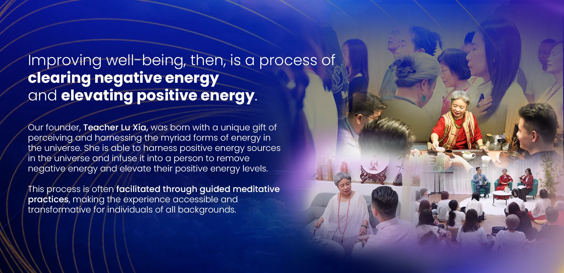 TEACHER LU XIA’S CENTRE & ORGANISATION DEDICATED TO BRINGING HEALING AND HARMONY TO INDIVIDUALS, FAMILIES AND COMMUNITIES.