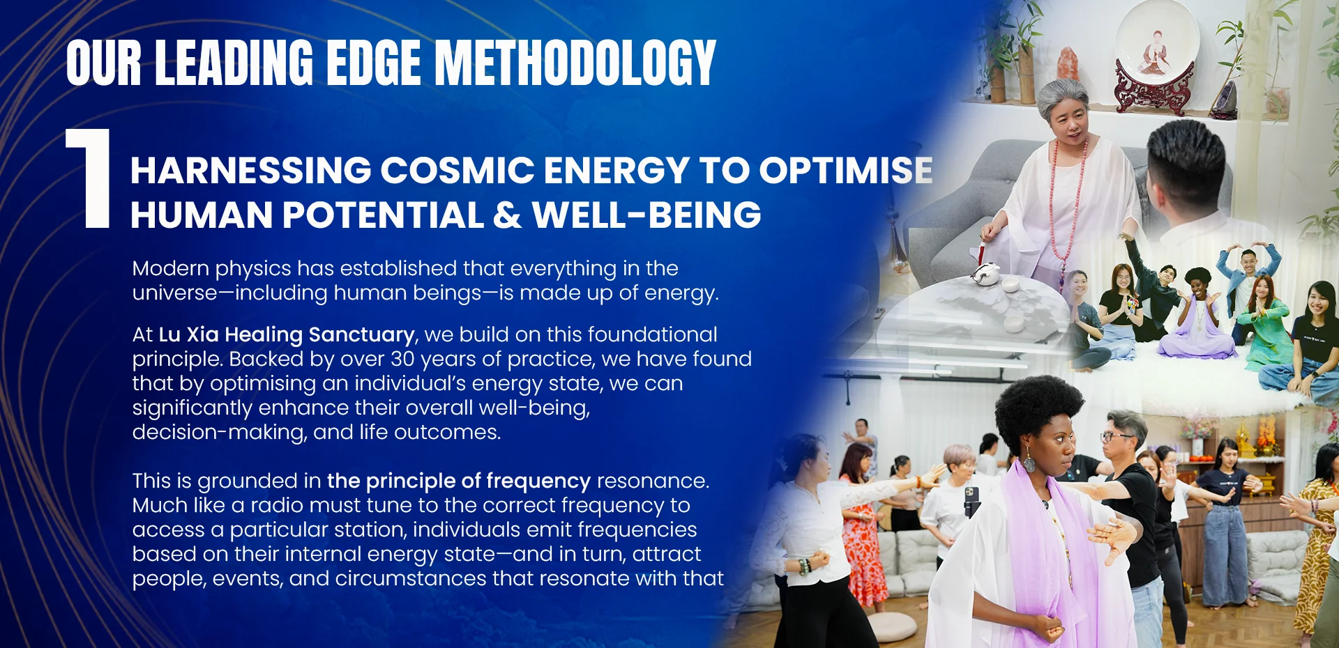 TEACHER LU XIA’S CENTRE & ORGANISATION DEDICATED TO BRINGING HEALING AND HARMONY TO INDIVIDUALS, FAMILIES AND COMMUNITIES.