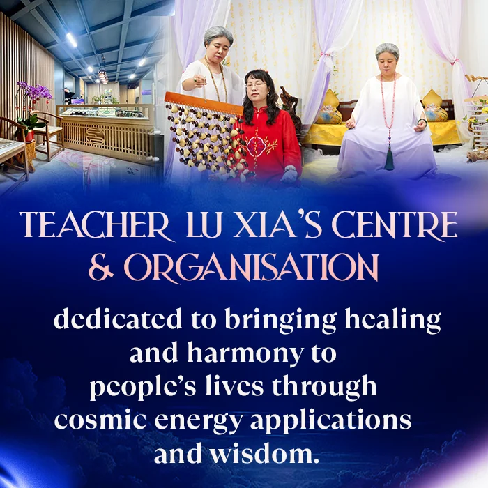 TEACHER LU XIA’S CENTRE & ORGANISATION DEDICATED TO BRINGING HEALING AND HARMONY TO INDIVIDUALS, FAMILIES AND COMMUNITIES.