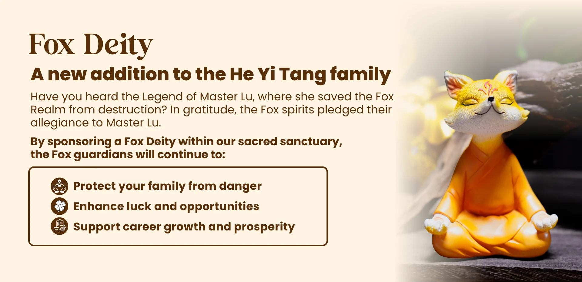 Lu Xia Healing Sanctuary Sponsorship Program
