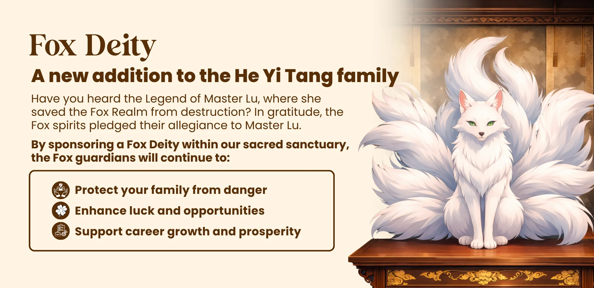 Lu Xia Healing Sanctuary Sponsorship Program